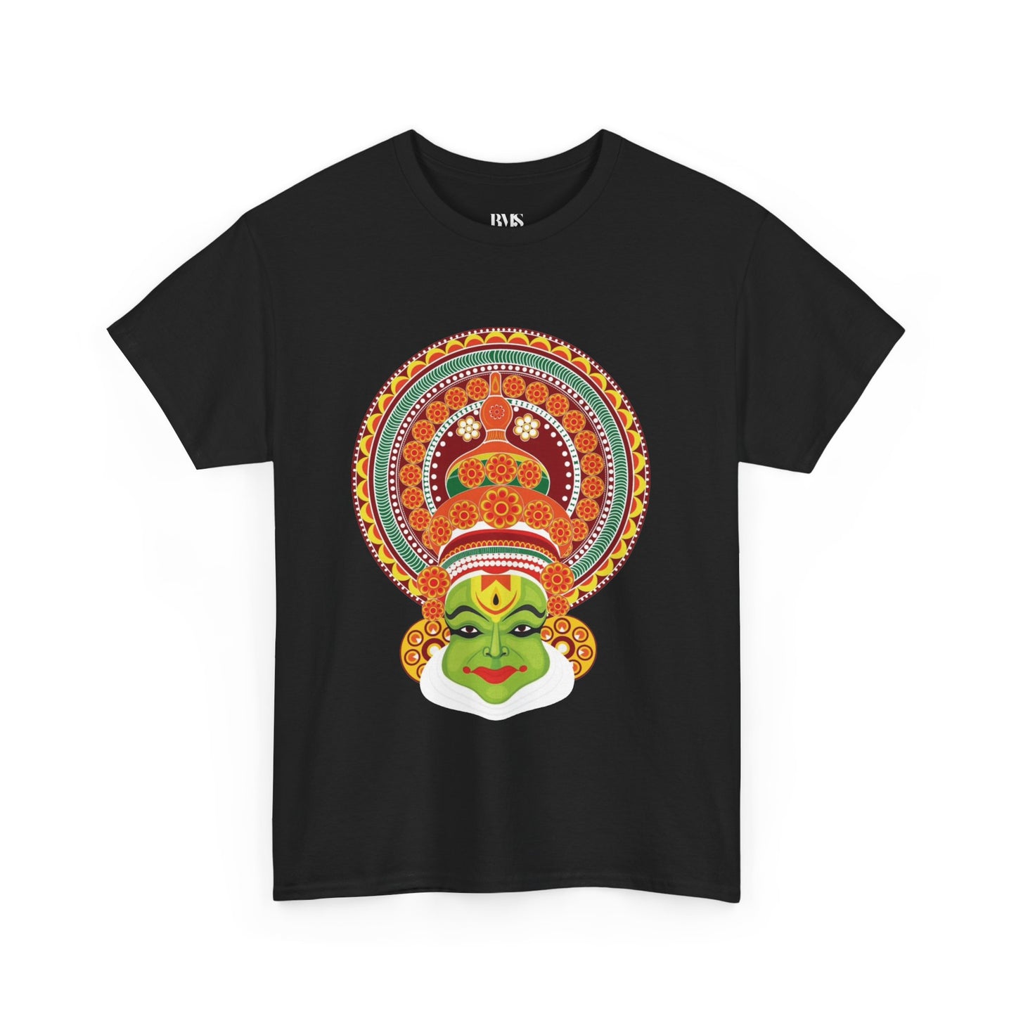 Exclusive Kathakali Face Art Unisex Black T-Shirt – Premium Cultural Print