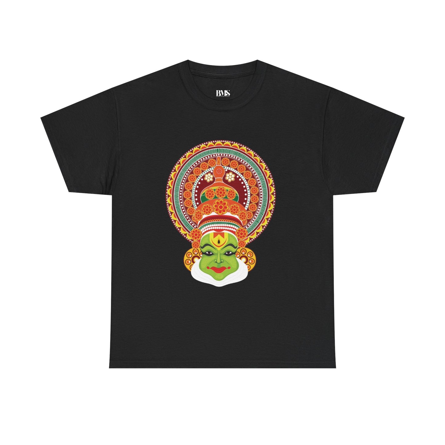 Exclusive Kathakali Face Art Unisex Black T-Shirt – Premium Cultural Print