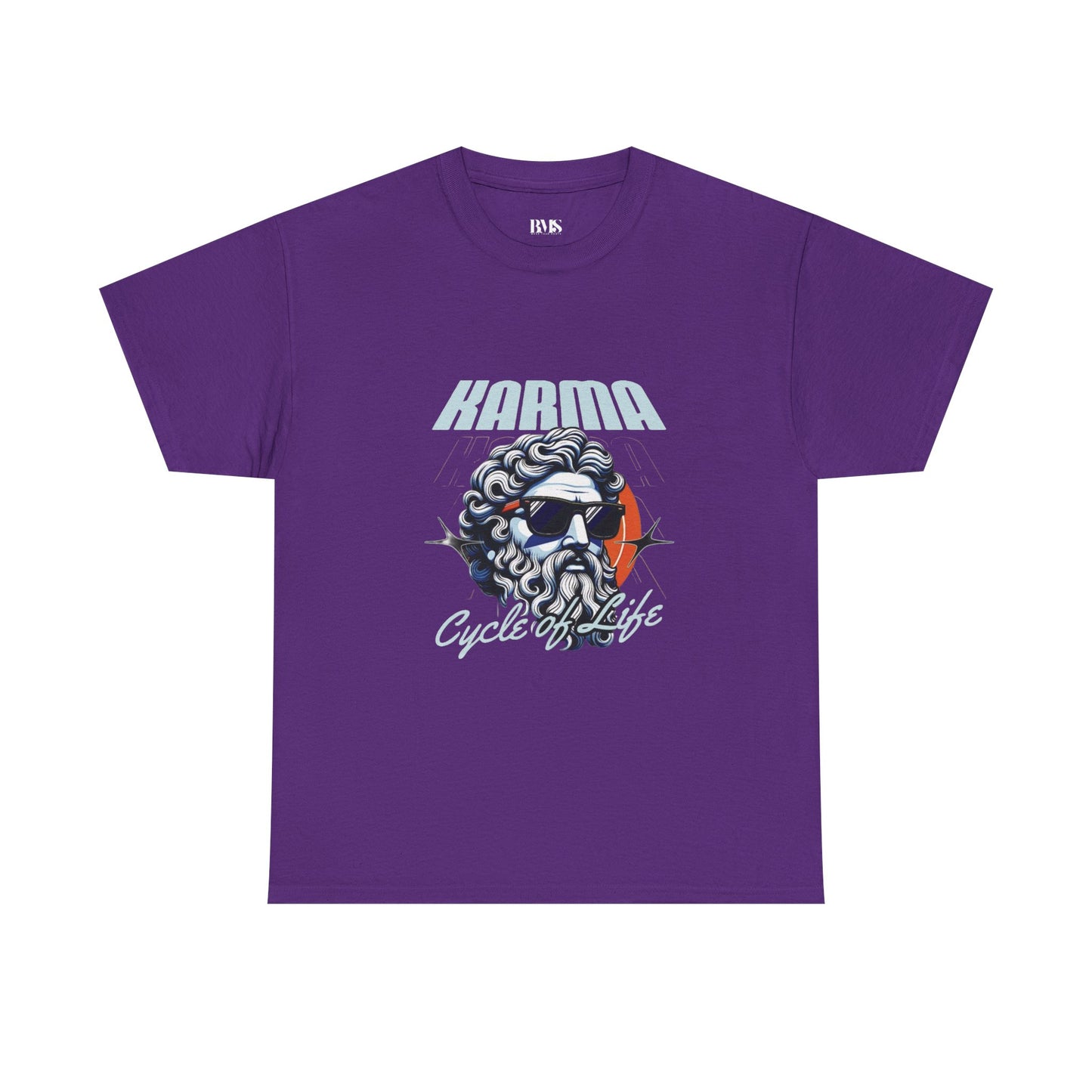 Exclusive Navy Blue Unisex T-Shirt – “KARMA: Cycle of Life” Graphic Print