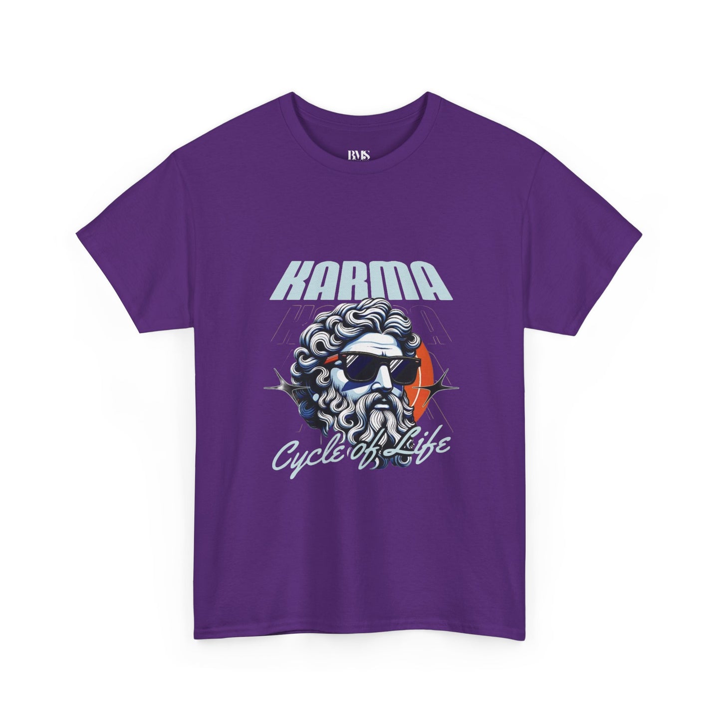 Exclusive Navy Blue Unisex T-Shirt – “KARMA: Cycle of Life” Graphic Print