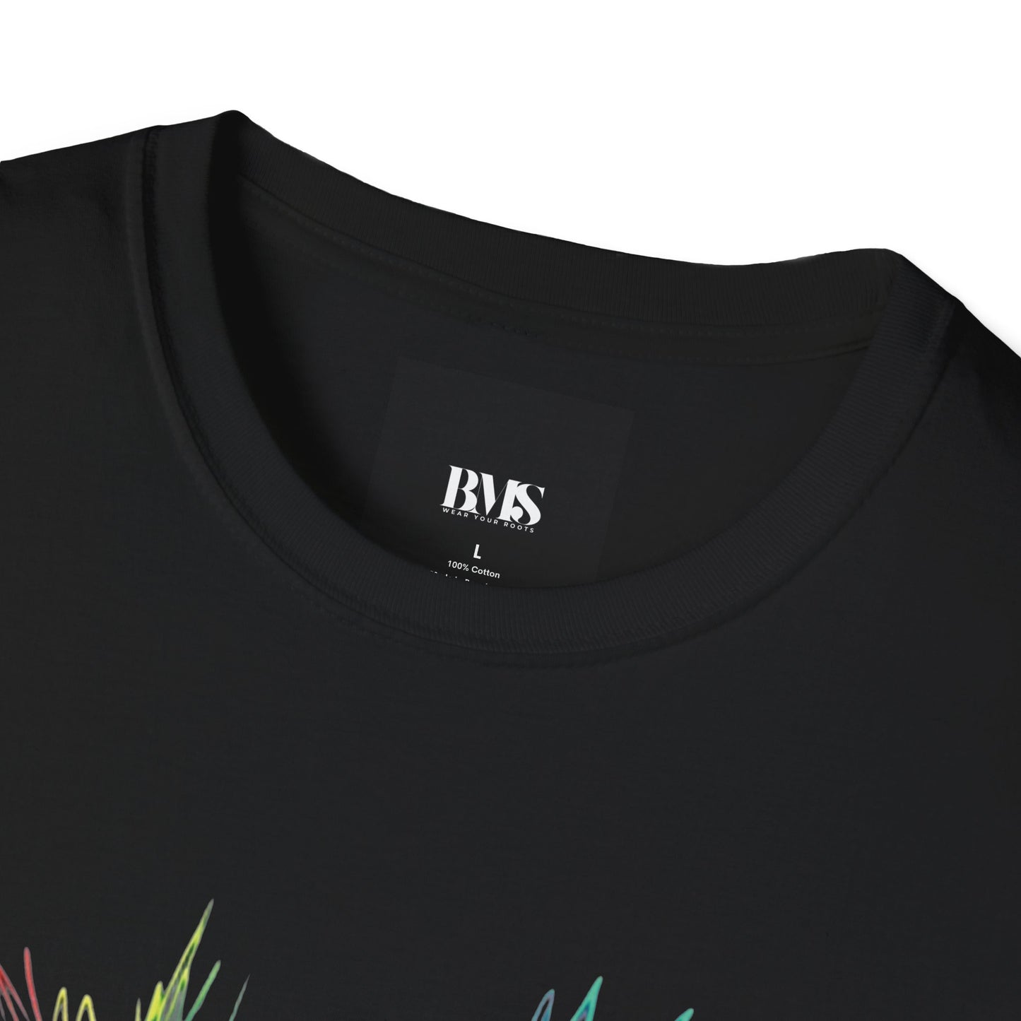Smiling Colourful Face Graphic T-Shirt – Artistic Festival Streetwear Tee (UK Exclusive)